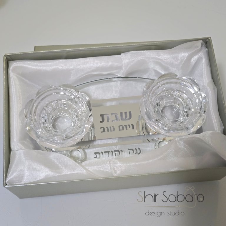 פמוטים הדלקת נרות שבת הדלקת נרות שבת מקריסטל פמוטים מהודרות מקריסטל